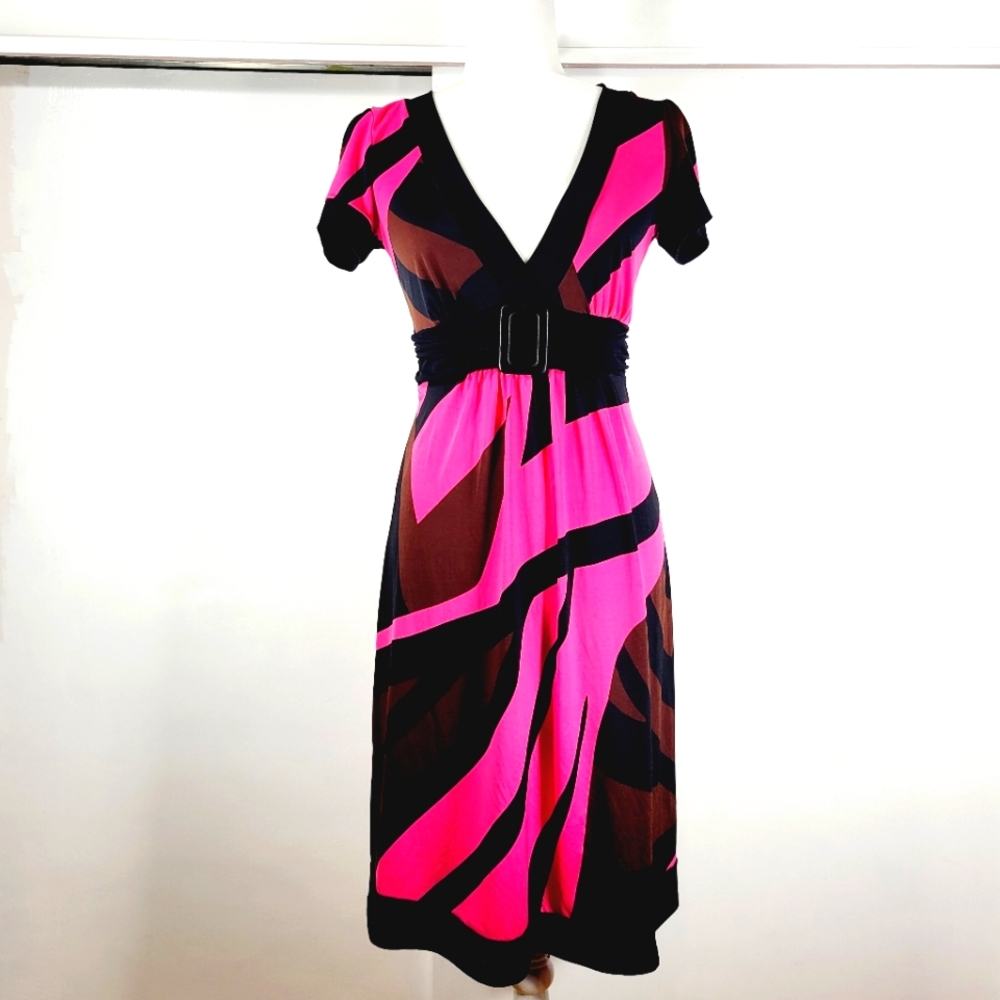Vintage 90's Wet Seal Hot Pink Dress